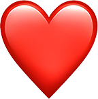 red heart emoji